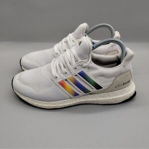 Adidas Ultraboost DNA White Multicolor Running Shoes Womens Size 7 Snakers